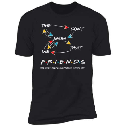 They Don’t Know We That Friends The One Where Everybody Finds Out Shirt