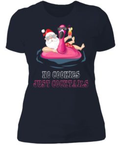 Christmas in july no cookies just cocktails shirt