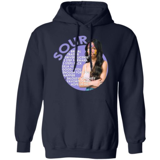 Olivia Rodrigo sour brutal traitor drivers license 2 step forward shirt