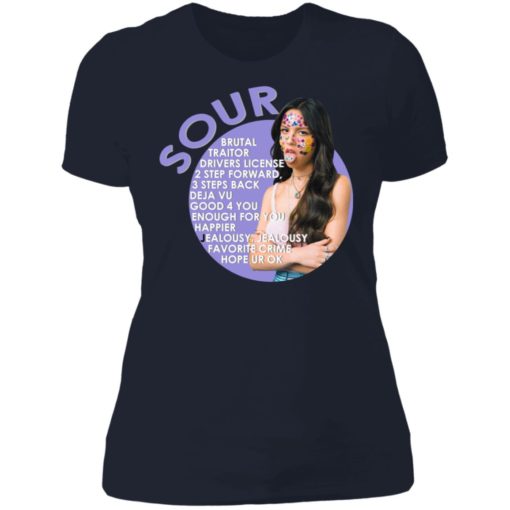 Olivia Rodrigo sour brutal traitor drivers license 2 step forward shirt