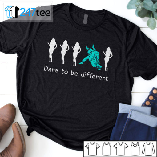 Jiu jitsu dare to be lady different T-shirt