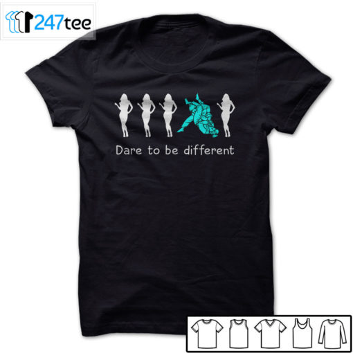 Jiu jitsu dare to be lady different T-shirt