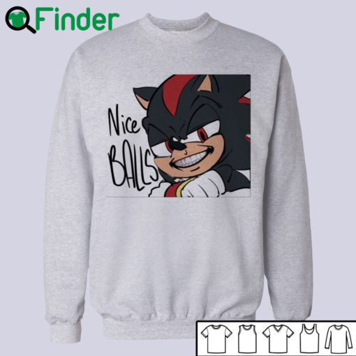 sonic nice balls with human teeth smile T-shirt, Hoodie