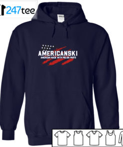 Americanski American Made With Polish Parts T-shirt