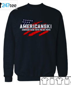 Americanski American Made With Polish Parts T-shirt