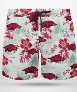 Arkansas Razorbacks Hawaiian Shirts, Beach Short