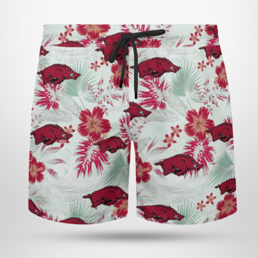 Arkansas Razorbacks Hawaiian Shirts, Beach Short