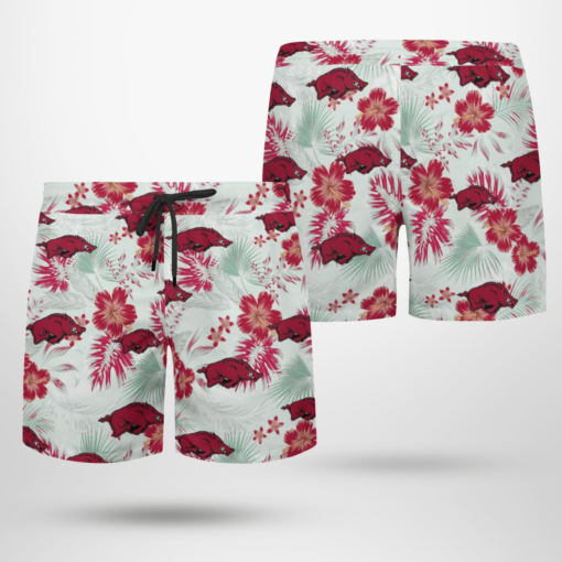 Arkansas Razorbacks Hawaiian Shirts, Beach Short