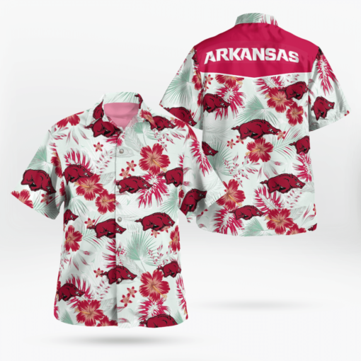 Arkansas Razorbacks Hawaiian Shirts, Beach Short