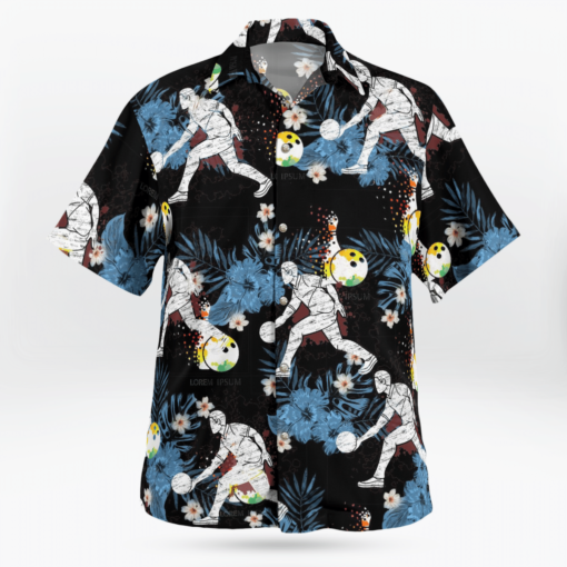 BOWLING Hawaiian Shirts, Beach Short