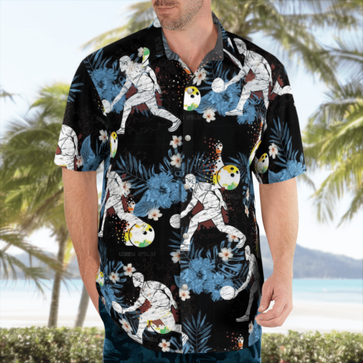 BOWLING Hawaiian Shirts, Beach Short