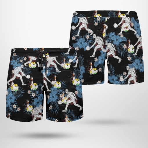 BOWLING Hawaiian Shirts, Beach Short