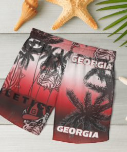 Georgia Bulldogs Hawaiian Shirts, Beach Short