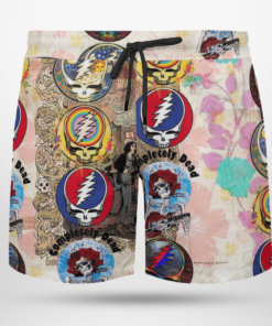 Grateful Dead Band Hawaiian Shirts, Beach Short