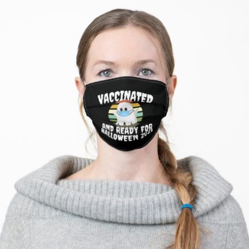 Halloween 2021 Costume - Vaccinated Joke Face Mask