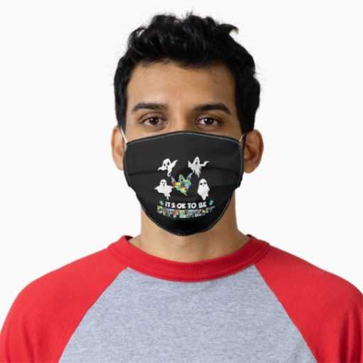 Its Ok To Be Different Halloween Autism Awareness Boo Face Mask