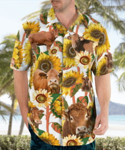 Limousin Cattle Loves Hawaiian Shirts, Beach Short