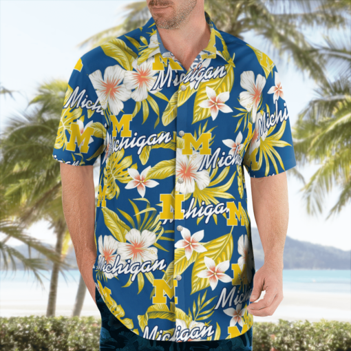 MICHIGAN WOLVERINES Hawaiian Shirts, Beach Short