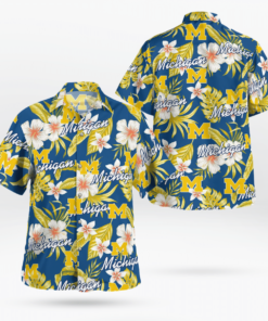 MICHIGAN WOLVERINES Hawaiian Shirts, Beach Short