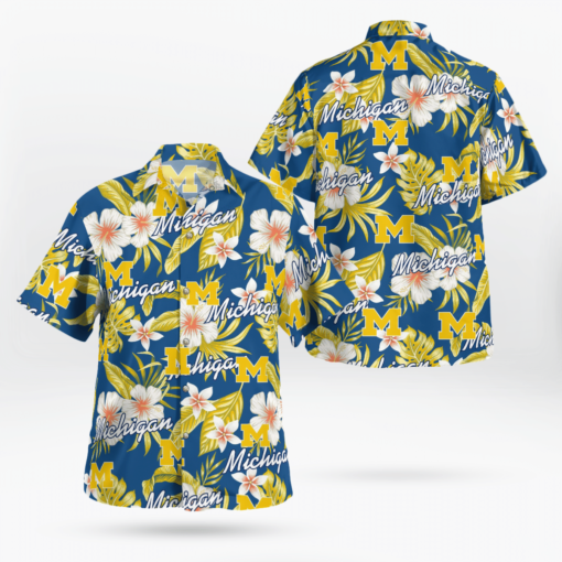 MICHIGAN WOLVERINES Hawaiian Shirts, Beach Short