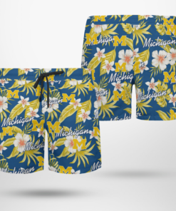 MICHIGAN WOLVERINES Hawaiian Shirts, Beach Short