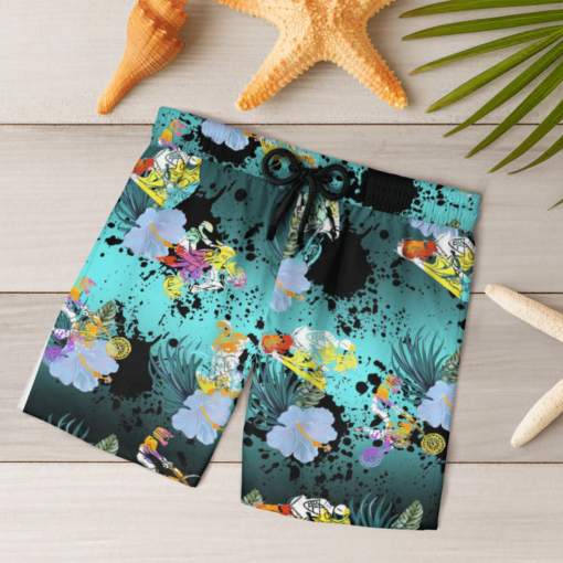 MOTORCROSS Hawaiian Shirts, Beach Short