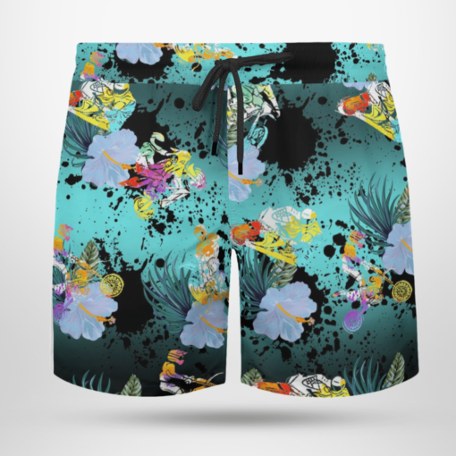 MOTORCROSS Hawaiian Shirts, Beach Short