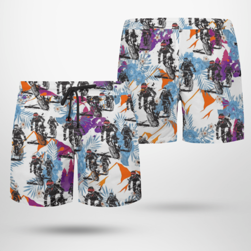 MOUNTAIN BIKE Hawaiian Shirts, Beach Short