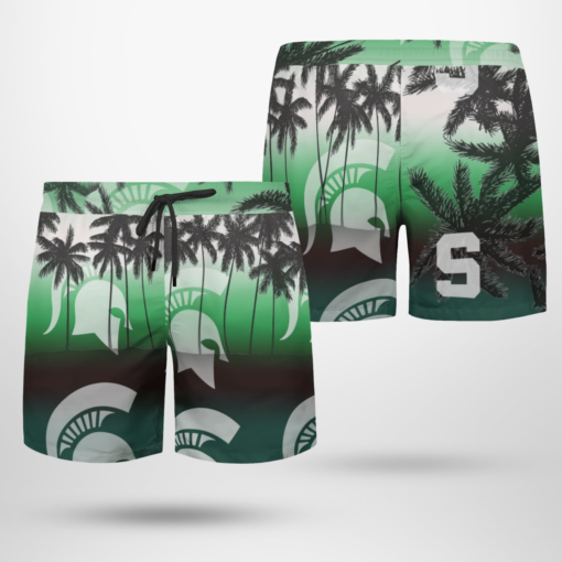 Michigan State Spartans Hawaiian Shirts, Beach Short