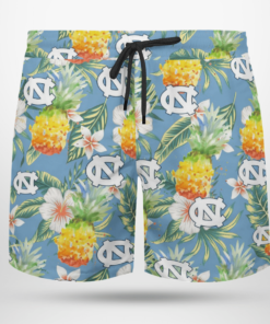 North Carolina Tar Heels Hawaiian Shirts, Beach Short