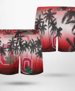 OHIO STATE BUCKEYES Hawaiian Shirts, Beach Short