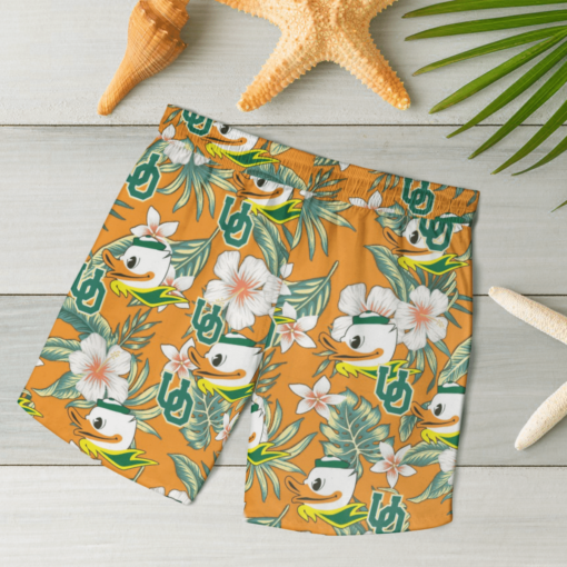 Oregon Ducks Hawaiian Shirts, Beach Short