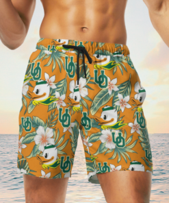 Oregon Ducks Hawaiian Shirts, Beach Short