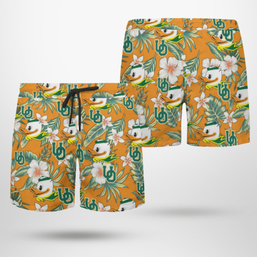 Oregon Ducks Hawaiian Shirts, Beach Short