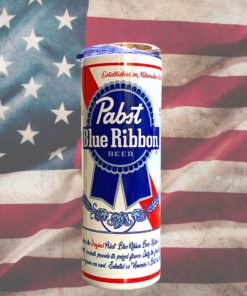 Pabst Blue Ribbon beer Skinny Tumbler 20oz 30oz