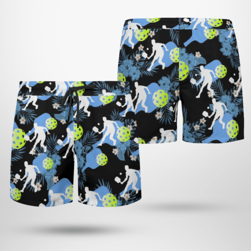 Pickleball Hawaiian Shirts, Beach Short