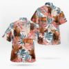 Red Angus Cattle Loves Hawaiian Shirts, Beach Short