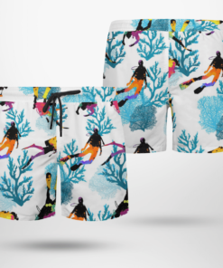 SCUBA DIVING Hawaiian Shirts, Beach Short