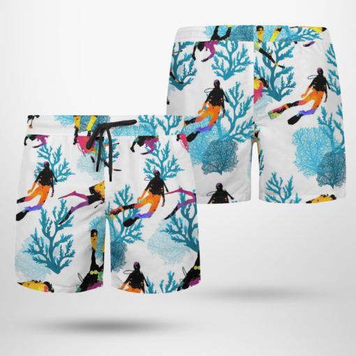 SCUBA DIVING Hawaiian Shirts, Beach Short