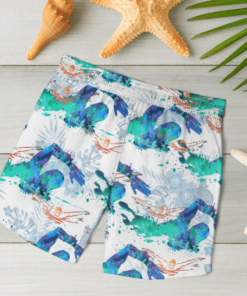 SWIMMING Hawaiian Shirts, Beach Short