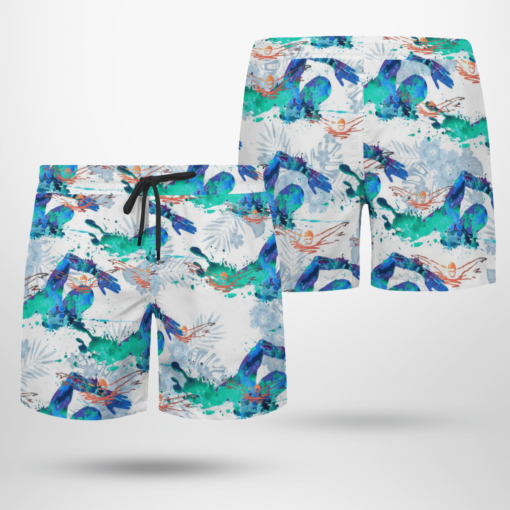 SWIMMING Hawaiian Shirts, Beach Short