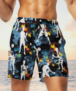 TENIS Hawaiian Shirts, Beach Short