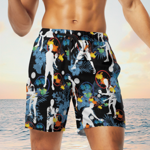 TENIS Hawaiian Shirts, Beach Short