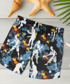 TENIS Hawaiian Shirts, Beach Short