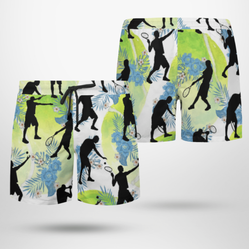 TENIS Hawaiian Shirts, Beach Short