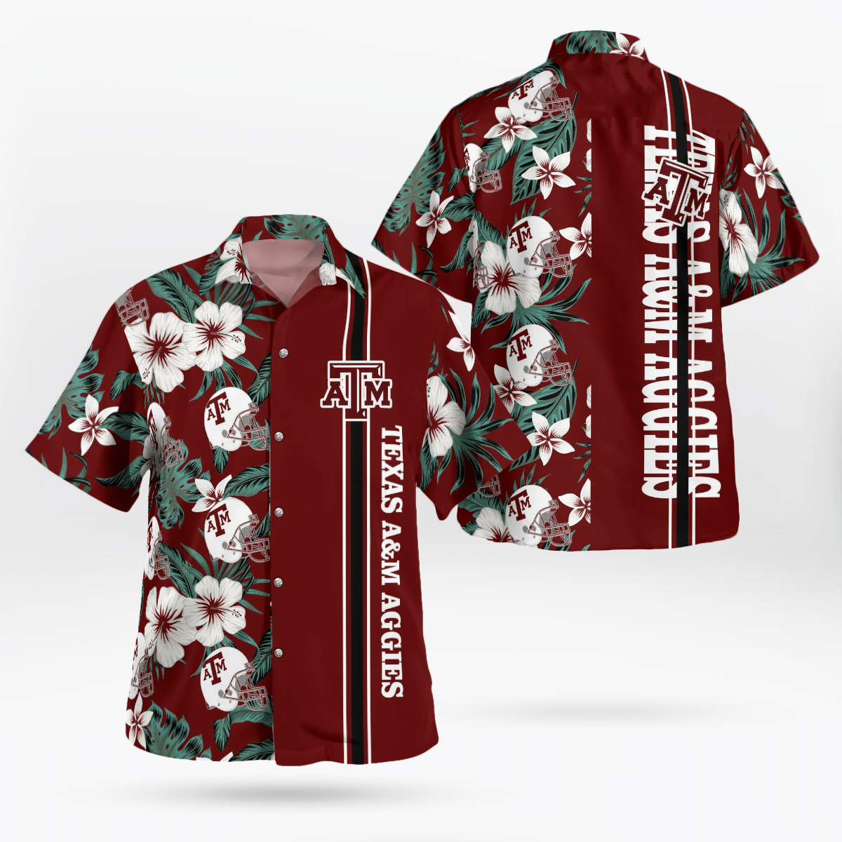 Texas A&M Aggies NCAA Flower Hawaiian Shirt - Growkoc