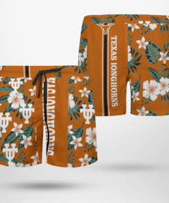 Texas Longhorns Hawaiian Shirts, Beach Short