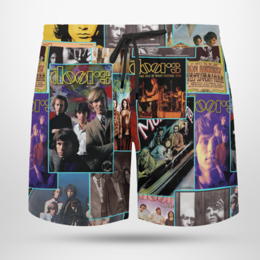 The Doors Band Hawaiian Shirts, Beach Short