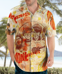 The Monkees Band Hawaiian Shirts, Beach Short