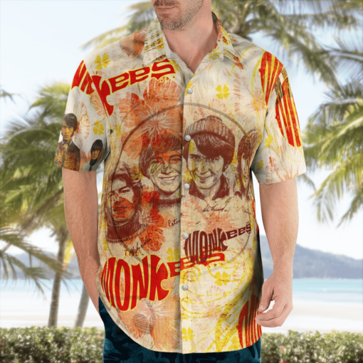 The Monkees Band Hawaiian Shirts, Beach Short